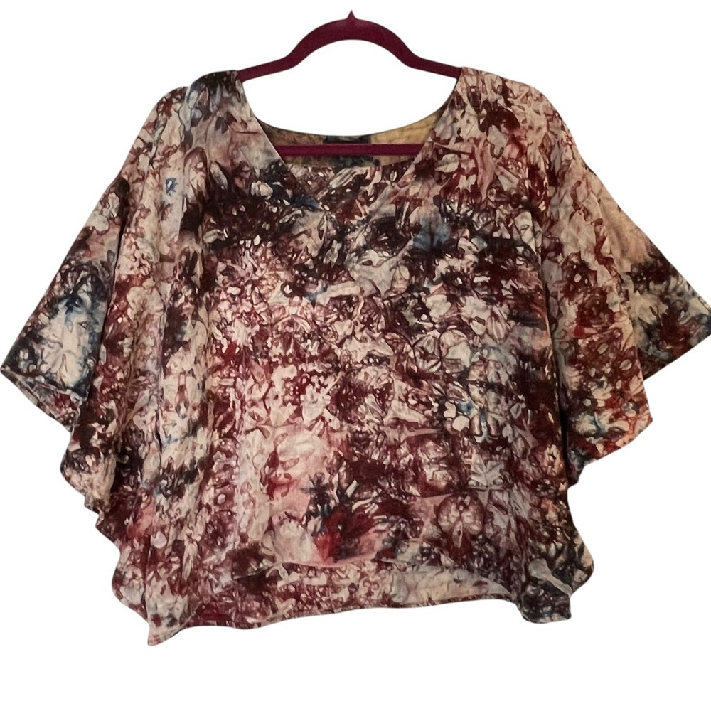Suakoko Betty Whimsical Cotton Short Kimono Top Size S/M‎